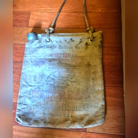 Antique Desert Water Bag From The 1930's. Rare Find! - Picture 2 of 6